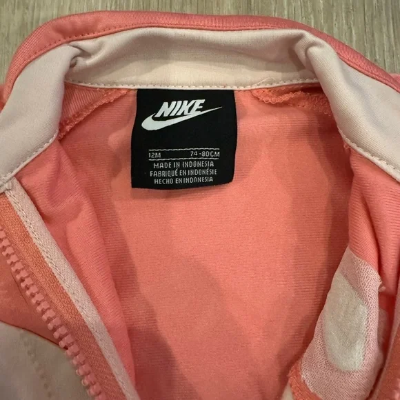 Nike Girls Coral Pink Track Jacket - Picture 3 of 3